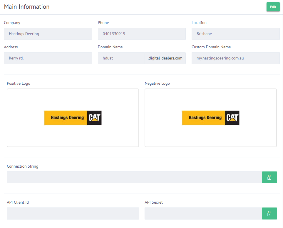 Main Configuration Section
